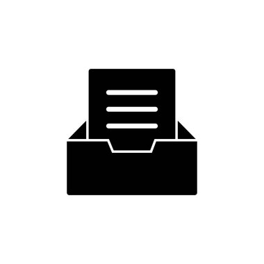 Beyaz arkaplanda dizin simgesi izole edildi. klasörler vektör simgesi. Depolama simgesini arşivle.