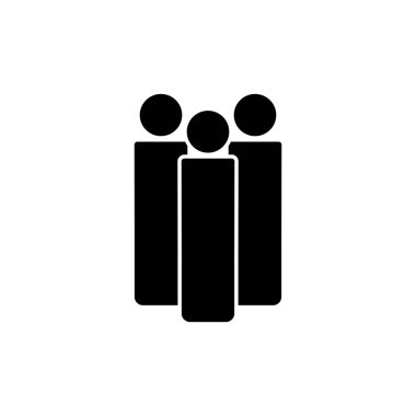 Beyaz arka planda izole edilmiş insan simgesi. Kişi simgesi. Kullanıcı vektör simgesi