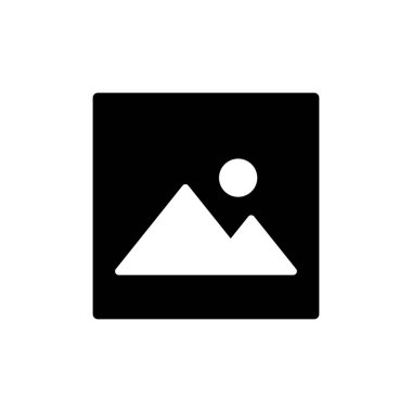 Resim simgesi beyaz arkaplanda izole edildi. Resim vektör simgesi. fotoğraf galerisi simgesi vektörü