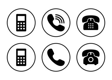 Telefon simgesi vektörü beyaz arkaplanda izole edildi. Telefon vektör simgesi. Cep telefonu. Telefon ikonu. Cep telefonu