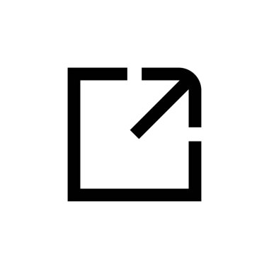 Bağlantı simgesi beyaz arkaplanda izole edildi. Bağlantı vektör simgesi. Dış bağlantı sembolü vektör simgesi. Hiper Bağlantı sembolü