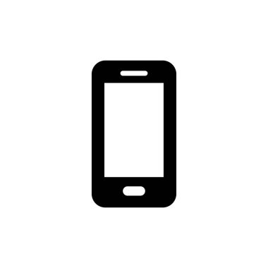 Telefon simgesi beyaz arkaplanda izole edildi. Telefon vektör simgesi. Cep telefonu. Telefon ikonu. Cep telefonu