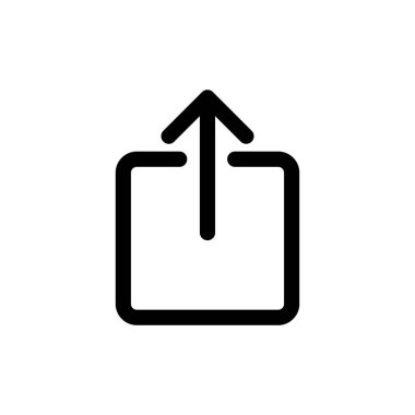 Beyaz arkaplanda izole edilmiş simgeyi paylaş. Vektör simgesini paylaş