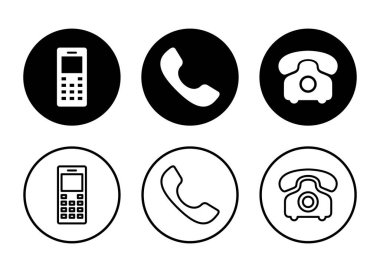 Telefon simgesi vektörü beyaz arkaplanda izole edildi. Telefon vektör simgesi. Cep telefonu. Telefon ikonu. Cep telefonu