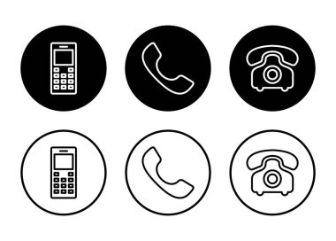 Telefon simgesi vektörü beyaz arkaplanda izole edildi. Telefon vektör simgesi. Cep telefonu. Telefon ikonu. Cep telefonu
