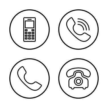 Telefon simgesi vektörü beyaz arkaplanda izole edildi. Telefon vektör simgesi. Cep telefonu. Telefon ikonu. Cep telefonu