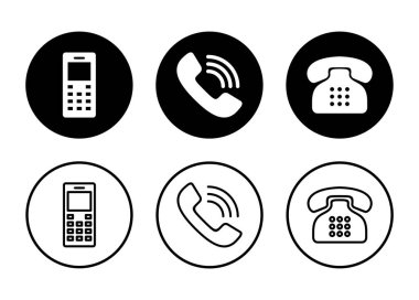 Telefon simgesi vektörü beyaz arkaplanda izole edildi. Telefon vektör simgesi. Cep telefonu. Telefon ikonu. Cep telefonu