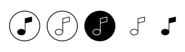 Müzik simgesi vektörü beyaz arkaplanda izole edilmiş, müzik vektörü simgesi, Melody, şarkı, not, ses, ses işareti