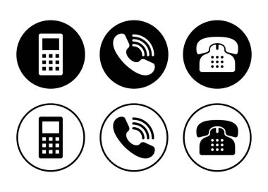 Telefon simgesi vektörü beyaz arkaplanda izole edildi. Telefon vektör simgesi. Cep telefonu. Telefon ikonu. Cep telefonu