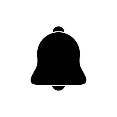 Bell Simgesi beyaz arkaplanda izole edildi. Bildirim sembolü. Çan vektör simgesi
