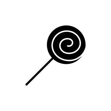 Beyaz arka planda izole edilmiş şeker simgesi. Şeker vektörü simgesi