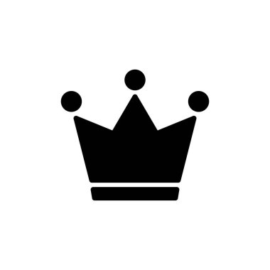 Crown Icon beyaz arka planda izole edildi. Taç sembolü. Crown vektör simgesi