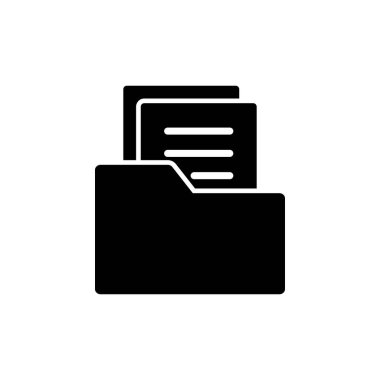 Dizin Simgesi beyaz arkaplanda izole edildi. Dizin ve belge Simgesi. simge arşivi