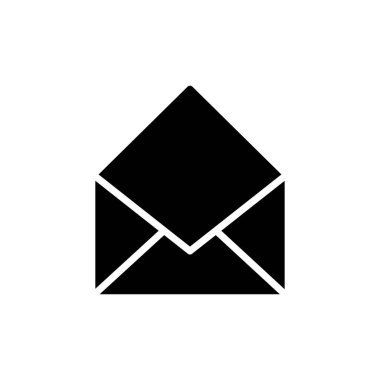 Beyaz arkaplanda posta vektör simgesi izole edildi. E- posta simgesi. Zarf çizimi. İleti