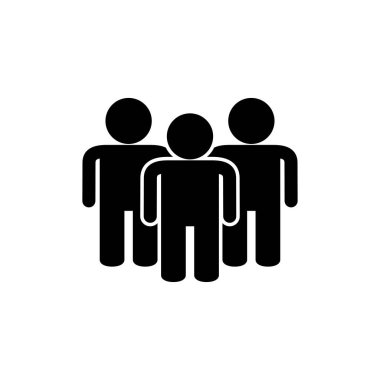 Beyaz arka planda izole edilmiş insan simgesi. Kişi simgesi. Kullanıcı vektör simgesi