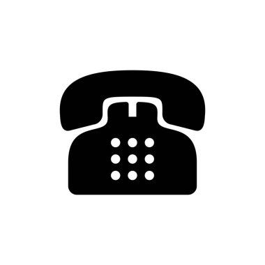 Telefon simgesi beyaz arkaplanda izole edildi. Telefon simgesi vektörü. Simge vektörünü ara.