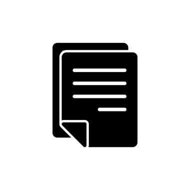 Belge simgesi beyaz arkaplanda izole edildi. Kağıt ikonu. Dosya Simgesi