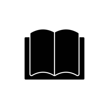 Kitap simgesi beyaz arkaplanda izole edildi. Kitap vektör simgesi. Kitap simgesi