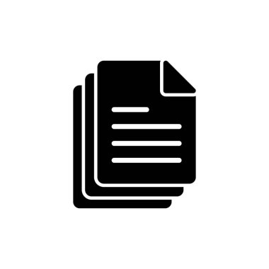 Belge simgesi beyaz arkaplanda izole edildi. Kağıt ikonu. Dosya Simgesi