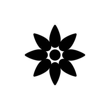 Beyaz arkaplanda çiçek simgesi izole edildi. çiçek vektörü. çiçek sembolleri