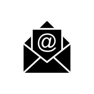 Beyaz arkaplanda posta vektör simgesi izole edildi. E- posta simgesi. Zarf çizimi. İleti