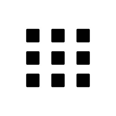 Menü Simgesi beyaz arkaplanda izole edildi. Web menü simgesi