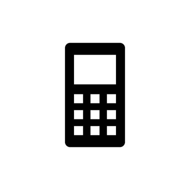 Telefon simgesi beyaz arkaplanda izole edildi. Telefon vektör simgesi. Cep telefonu. Telefon ikonu. Cep telefonu