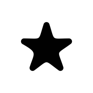 Yıldız Simgesi beyaz arkaplanda izole edildi. Yıldız vektör simgesi. Beğeni sembolü