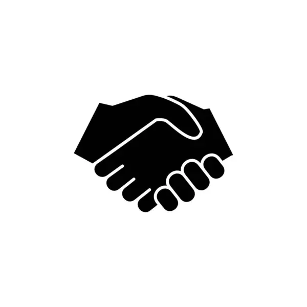 Business handshake isolated on white background. Handshake icon vector. contract agreement. Trust icon vector. Deal. Done. partnership icon