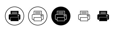 Yazıcı simgesi vektörü beyaz arkaplanda izole edildi. yazdırma simgesi. Faks vektör simgesi.