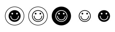 Beyaz arka planda izole edilmiş gülümse ikon vektörü. Gülümse vektör simgesi. Duygusal Simge vektörü. Emoji.