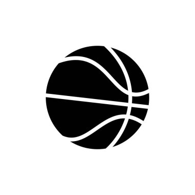 Beyaz arka planda izole edilmiş basketbol ikonu. Basketbol ikonu. Basketbol logo vektör simgesi