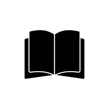 Kitap simgesi beyaz arkaplanda izole edildi. Kitap vektör simgesi. Kitap simgesi