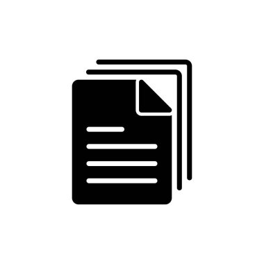 Belge simgesi beyaz arkaplanda izole edildi. Kağıt ikonu. Dosya Simgesi