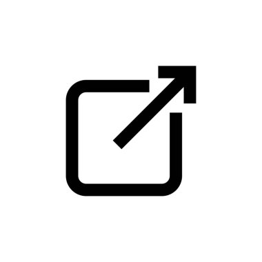 Bağlantı simgesi beyaz arkaplanda izole edildi. Bağlantı vektör simgesi. Dış bağlantı sembolü vektör simgesi. Hiper Bağlantı sembolü