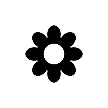 Beyaz arkaplanda çiçek simgesi izole edildi. çiçek vektörü. çiçek sembolleri