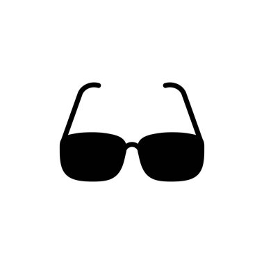 Gözlük simgesi beyaz arkaplanda izole edildi. Şık gözlük. Gözlük vektörü. Optik konsept