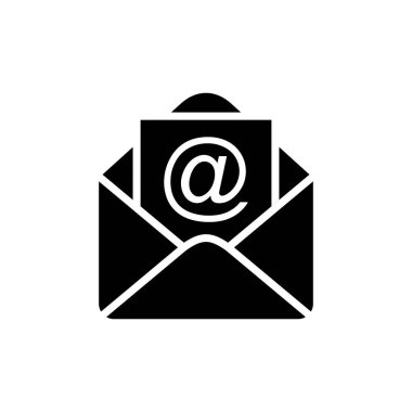 Beyaz arkaplanda posta vektör simgesi izole edildi. E- posta simgesi. Zarf çizimi. İleti