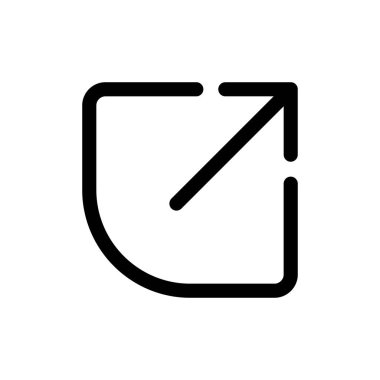 Beyaz arkaplanda izole edilmiş simgeyi paylaş. Vektör simgesini paylaş