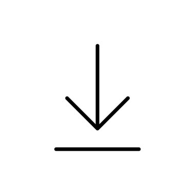 Beyaz arkaplanda izole edilmiş simge vektörü indir. Vektör simgesi indiriliyor