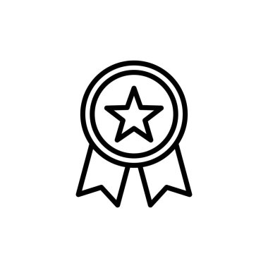 Beyaz arkaplanda izole edilmiş simge vektörüne ulaş. Ödül vektör ikonu. Madalya Vektör ikonu. - Başarı. damga