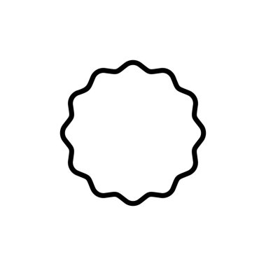 Rozet simgesi vektörü beyaz arkaplanda izole edildi. Ödül ikonu. Başarmak. Damga