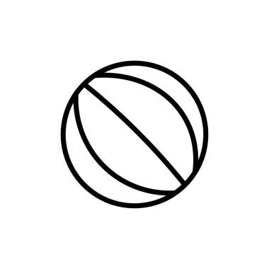 Basketbol ikonu vektörü beyaz arkaplanda izole edildi. Basketbol ikonu. Basketbol logo vektör simgesi