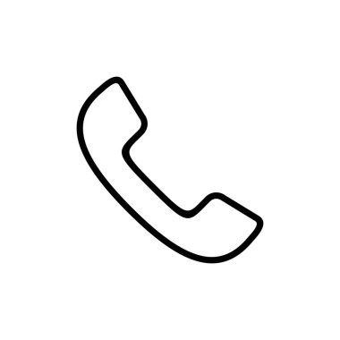 Beyaz arkaplanda ikon vektörü izole edildi. Telefon simgesi vektörü. Cep telefonu. telefon simgesi