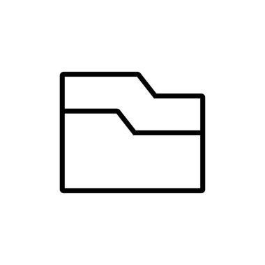 Dizin Simgesi vektörü beyaz arkaplanda izole edildi. Dizin ve belge Simgesi. simge arşivi