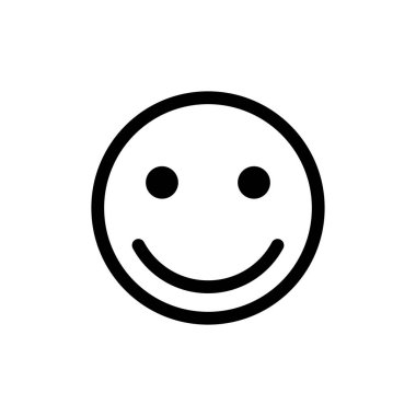 Beyaz arka planda izole edilmiş gülümse ikon vektörü. Gülümse vektör simgesi. Duygusal Simge vektörü. Emoji.