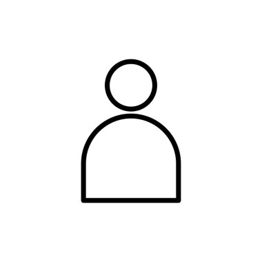 Kullanıcı Simgesi vektörü beyaz arkaplanda izole edildi. İnsan imzası. insanlar simgesi. 