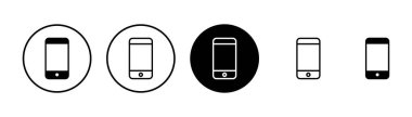 Telefon simgesi vektörü beyaz arkaplanda izole edildi. Telefon vektör simgesi. Cep telefonu. Telefon ikonu. Cep telefonu