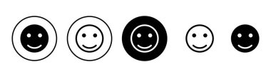 Beyaz arka planda izole edilmiş gülümse ikon vektörü. Gülümse vektör simgesi. Duygusal Simge vektörü. Emoji.