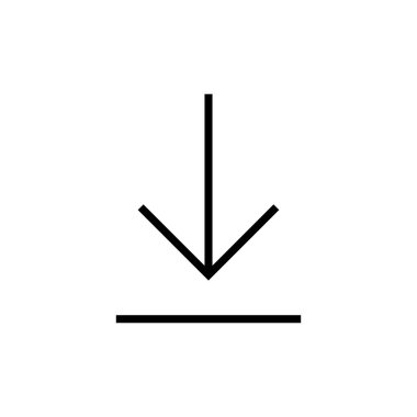 Beyaz arkaplanda izole edilmiş simge vektörü indir. Vektör simgesi indiriliyor